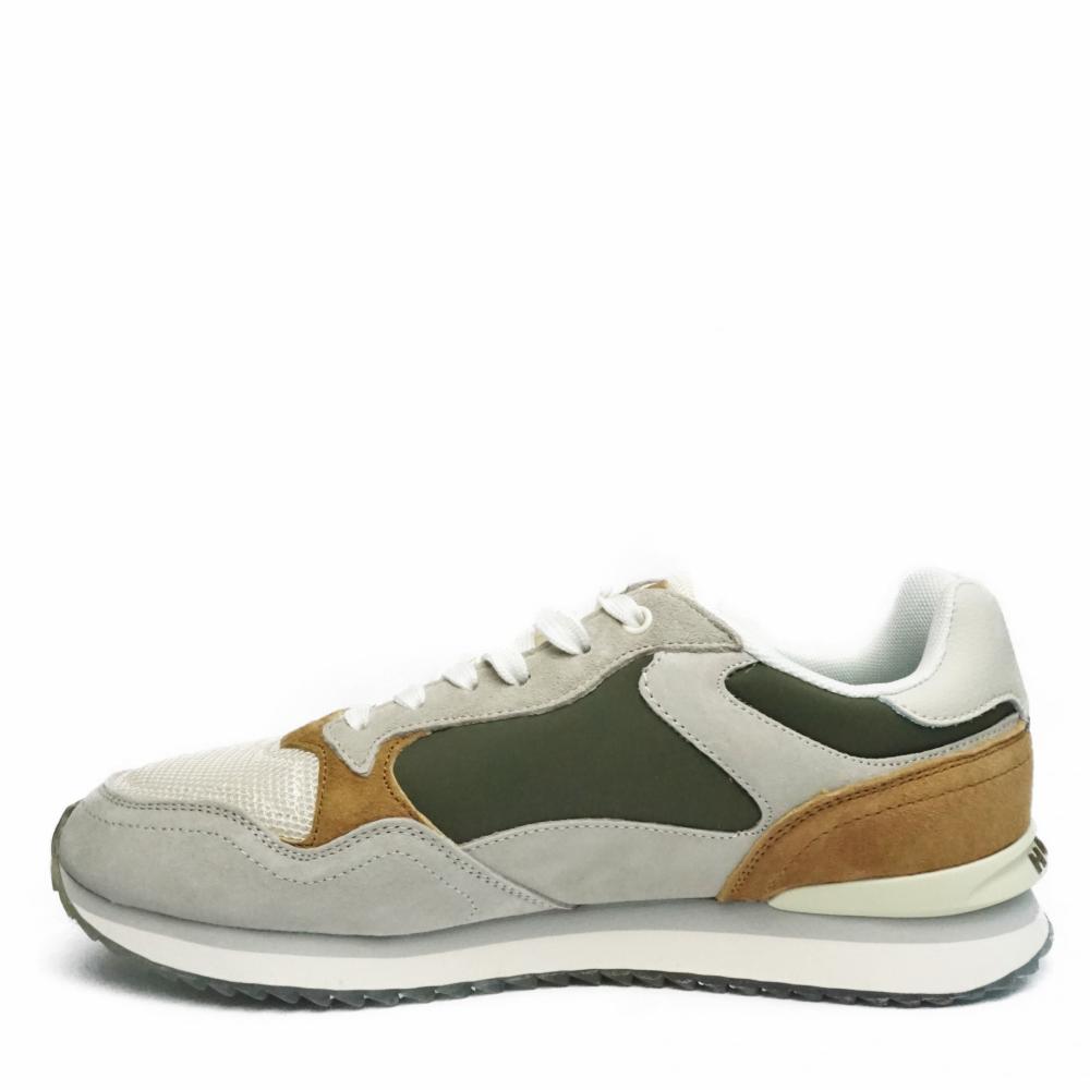 HOFF WASHINGTON BROWN GRAY LEATHER TENNIS SHOES WITH LACES AND ...
