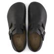 BIRKENSTOCK LONDON BLACK OILED LEATHER SHOE WITH BUCKLE - photo 2