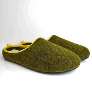 DIAMANTE KHAKI MAN SLIPPERS REMOVABLE FOOTBED