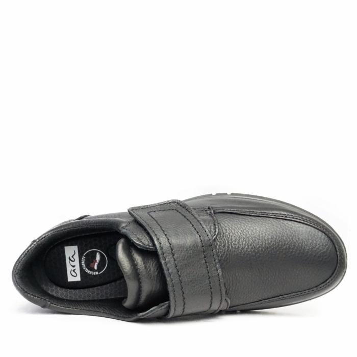 ARA MEN'S BLACK MOCCASIN IN VERY SOFT LEATHER WITH TEAR AND REMOVABLE FOOTBED - photo 3