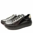 ARA SNEAKER IN SOFT AND BLACK DEER LEATHER WITH HIGH SOFT - photo 1