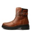 ENVAL SOFT BIKER WITH COMFORTABLE HEEL IN COGNAC LEATHER - photo 1