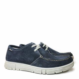 ENVAL SOFT BLUE SUEDE MEN'S SNEAKERS WITH REMOVABLE FOOTBED