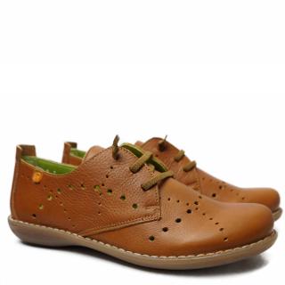 JUNGLA PERFORATED LEATHER SHOE WITH LACES REMOVABLE LEATHER FOOTBED