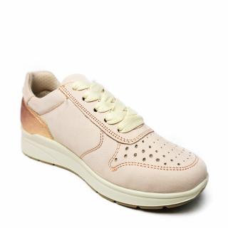 ENVAL SOFT WOMEN'S SNEAKERS WITH LACES LEATHER POWDER PINK