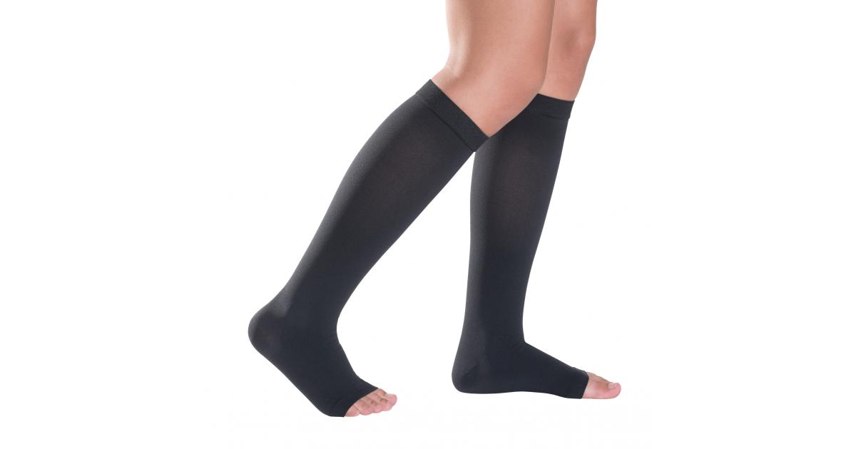 Scholl Compression Stockings CL2 Thigh Closed Toe Nat XL