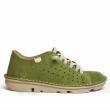 ON FOOT GREEN SUEDE SNEAKERS WITH ELASTIC LACES - photo 3