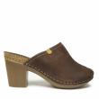 JUNGLA BROWN COFFEE LEATHER SLIPPER WITH OPEN TOE FOR WOMEN - photo 2