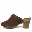 JUNGLA BROWN COFFEE LEATHER SLIPPER WITH OPEN TOE FOR WOMEN - photo 3