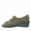 DUNA GRAY LEATHER SANDAL WITH BACK SUPPORT AND TRIPLE STRAP REMOVABLE INSOLE - photo 2