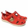 FREE SPIRIT RED SUEDE SNEAKERS EXTRA LIGHT WITH REMOVABLE INSOLE