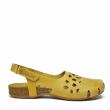 SABATINI OPEN TOE YELLOW SANDALS WITH STRAP AND MEMORY FOAM - photo 1
