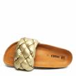 VERBENAS RAI GOLD SLIPPERS WITH CROSSED BAND - photo 3