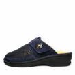DR SCHOLL ONDINA LEATHER SLIPPERS WITH STRAP AND REMOVABLE FOOTBED DARK BLUE - photo 2
