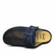 DR SCHOLL ONDINA LEATHER SLIPPERS WITH STRAP AND REMOVABLE FOOTBED DARK BLUE - photo 3