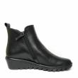 FLEXX ROBERT WOMEN'S ANKLE BOOTS IN VERY SOFT LEATHER WITH ZIPPERS BLACK - photo 1