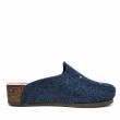 DEFONSECA SLIPPER IN BLUE FELT WITH BEADS AND HEART - photo 1
