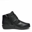 CAPRICE BLACK LEATHER ANKLE BOOT WITH RIPP AND ZIP AND REMOVABLE FOOTBED - photo 2