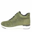CAPRICE HIGH SNEAKER IN GREEN SUEDE WITH FUR AND REMOVABLE FOOTBED - photo 3