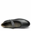 DUNA GRAY LEATHER SHOES WITH STRAP AND WIDE FIT - photo 1