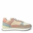 THE HOFF BARCELONA WOMEN'S SNEAKER IN SUEDE LEATHER AND FABRIC WITH REMOVABLE FOOTBED PINK BEIGE - photo 1