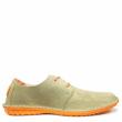 ON FOOT MAN SNEAKER IN GREEN SUEDE WITH LACES AND REMOVABLE FOOTBED - photo 1