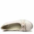 COMFORT BEIGE SUEDE LEATHER BALLERINA WITH BOW AND REMOVABLE FOOTBED - photo 3