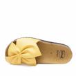 SCHOLL BOWY  SINGLE-BAND LEATHER SLIPPERS WITH OCHER BOW - photo 3