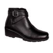 SCHOLL WOMEN'S ANKLE BOOTS PEYTON HIGH QUALITY LEATHER BLACK  - photo 3