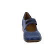 JENNY BY ARA WOMEN'S COMFY SHOES PERFORATED UPPER STRAP CLOSURE BLUE - photo 4