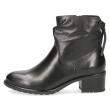 CAPRICE ANKLE BOOTS WITH HEEL AND ZIP CLOSURE LEATHER BLACK - photo 3