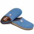 TIROL INNSBRUCK WOMEN'S SLIPPERS MERINOS WOOL ANATOMICAL FOOTBED GREY-BLUE - photo 1