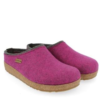 HAFLINGER KRIS MAULBEERE GELSO PANTOFOLE DONNA CIABATTE IN FELTRO DI LANA CLOGS