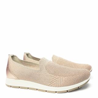ENVAL SOFT ROSE POWDER LARGE FIT MOCCASIN WITH REMOVABLE INSOLE