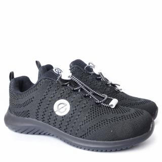 EKO FIT EXTRA LIGHT BLACK SNEAKERS WITH REMOVABLE INSOLE