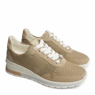 ARA SAND SNEAKERS IN SUEDE AND TISSUE WITH REMOVABLE INSOLE
