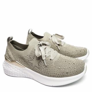 ARA FABRIC TENNIS SHOES WITH GLITTER LACES AND EXTRA LIGHT INSOLE