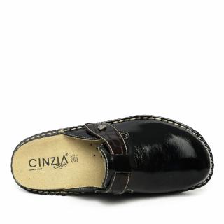 CINZIA SOFT WOMEN'S LEATHER SLIPPERS WITH STRAP AND REMOVABLE INSOLE BORDEAUX