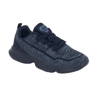DR SCHOLL CAMDEN TWO TENNIS SHOE IN NAVY BLUE FABRIC WITH REMOVABLE FOOTBED