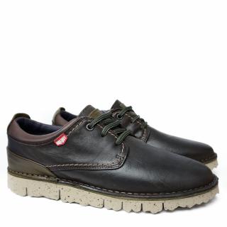 ON FOOT MEN'S SHOES IN VERY SOFT LEATHER WITH LACES AND REMOVABLE FOOTBED
