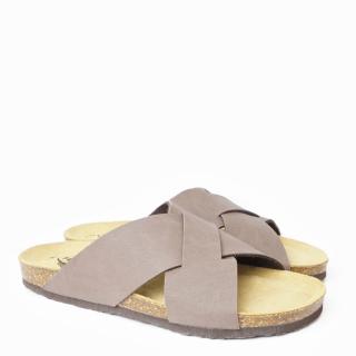 PLAKTON MEN'S SLIPPERS IN CORK WITH MEMORY FOOTBED