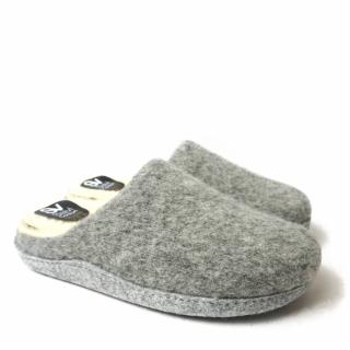 SALVI WOOL SLIPPER WITH WIDE FIT STRAP