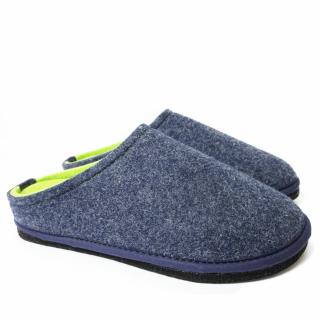 LOWENWEISS EASY BICOLOR WOOL SLIPPER REMOVABLE FOOTBED