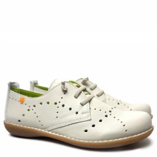 JUNGLA PERFORATED LEATHER SHOE WITH LACE-UP REMOVABLE FOOTBED