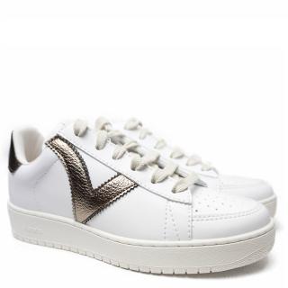 VICTORIA SNEAKERS IN SOFT LEATHER WITH LACE AND BREATHABLE HOLES