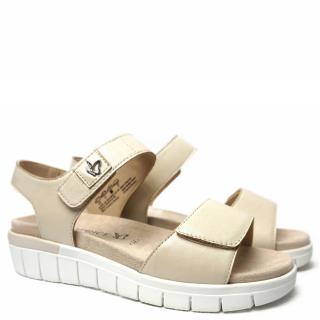 CAPRICE SINGLE-STRAP SUMMER SANDAL WITH DOUBLE TEARS, LOW HEEL