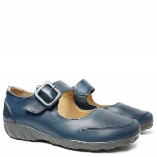 COMFORT SUMMER LEATHER SHOE WITH REMOVABLE FOOTBED TEAR