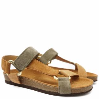 WE DO THREE-POINT SANDAL IN SOFT SUEDE