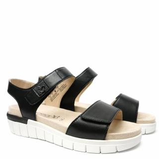 CAPRICE SANDAL IN NAPPA WITH DOUBLE TEAR REMOVABLE FOOTBED