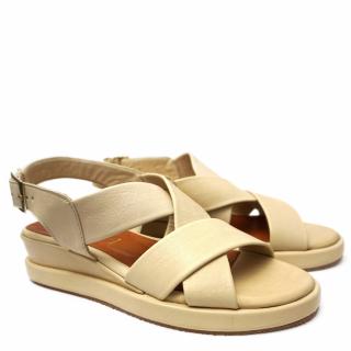 SHADDY CROSS SANDAL IN SOFT LEATHER WITH COMFORT SOLE